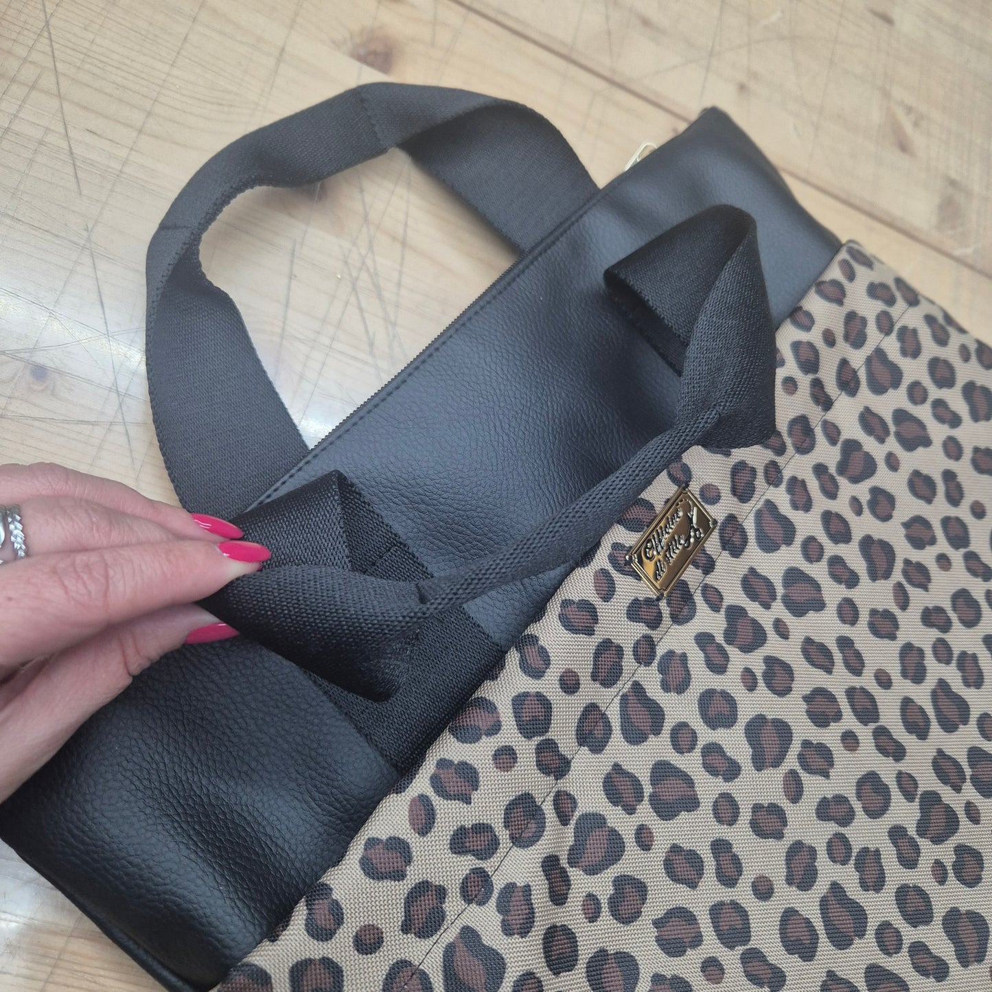 Zaino mauro pelle sintetica piu tessuto antigoccia