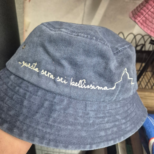 Cappello pescatore blu