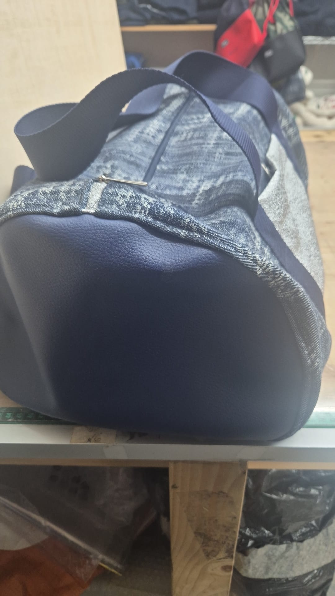 BORSONE - DENIM ARGENTO