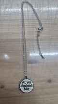 Collana at voi dimnndi ban ARGENTO