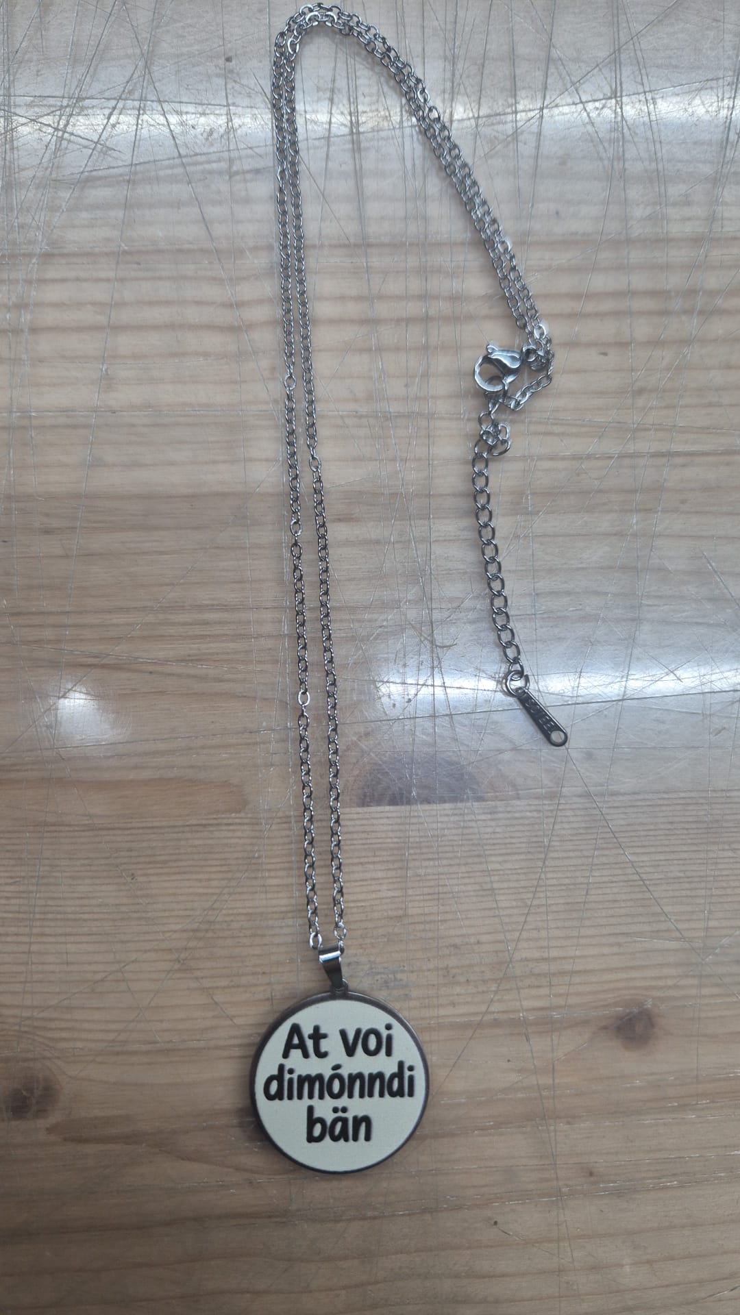 Collana at voi dimnndi ban ARGENTO
