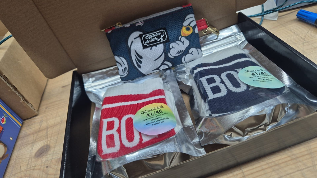 Box rosso blu uomo
