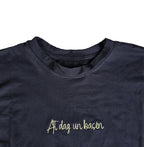 T SHIRT MANICA CAMPANA BLU AT DAG UN BASEN