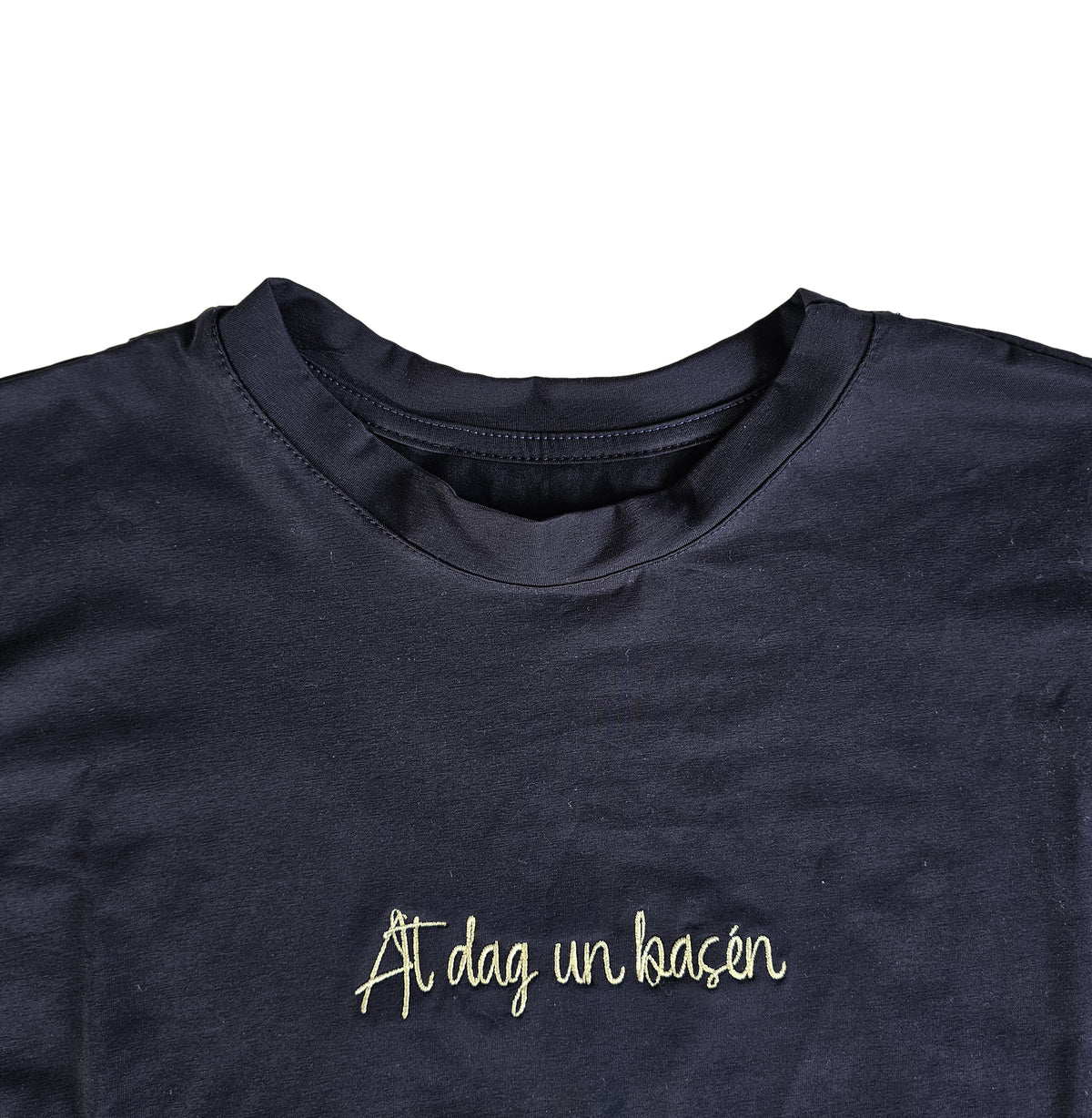 T SHIRT MANICA CAMPANA BLU AT DAG UN BASEN